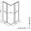 Diwo Анапа С душевым лотком 90х90 Душевой уголок 89x89x185 см, Россия - фото 2