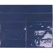 DNA Tiles Safi 122101 Cobalt Настенная плитка 5,2x16 см, для ванной, стиль: современный, цвет: синий, Испания, под кирпич  - фото 1 - фото 1