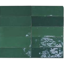 DNA Tiles Safi 122102 Emerald Настенная плитка 5,2x16 см, для ванной, стиль: современный, цвет: зеленый, Испания, под кирпич  - фото 1 - фото 1