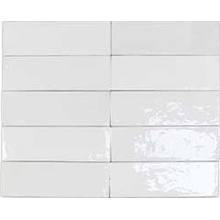DNA Tiles Safi 122108 White Настенная плитка 5,2x16 см, для ванной, стиль: современный, цвет: белый, Испания, под кирпич  - фото 1 - фото 1