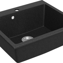 Domaci Болонья Со смесителем Антрацит 60х51,5 Мойка кухонная 51,5x59,5x21,5 см, Россия - фото 1 - фото 3