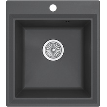 Domaci Римини DG 45-51-503 Серая 46х52 Мойка кухонная 52x46x22 см, Россия - фото 1 Domaci Римини DG 45-51-503 Серая 46х52 Мойка кухонная 52x46x22 см, Россия - фото 1 - фото 1