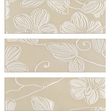 Domino Anya Flower Beige (микс из 3-х штук) Декор 20x60 см, Португалия, под обои  - фото 1 - фото 1