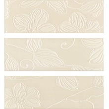 Domino Anya Flower Cream (микс из 3-х штук) Декор 20x60 см, Португалия, под обои  - фото 1 - фото 1