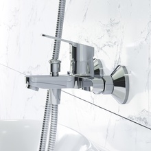 Dorff Elara DX528520000 Для ванны с душем Хром Смеситель для ванны, Германия - фото 1 - фото 4