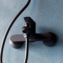 Dorff Prime new D4011022 Для ванны с душем Чёрный матовый Смеситель 16,5x21,2x8,8 см, для ванны, Германия - фото 1 - 3 Dorff Prime new D4011022 Для ванны с душем Чёрный матовый Смеситель 16,5x21,2x8,8 см, для ванны, Германия - фото 1 - фото 3