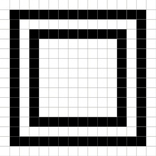 Dune Black&White Grid Керамогранит 20x20 см, для ванной, стиль: ретро, цвет: черно-белая, Испания, под камень  - фото 1 - фото 1