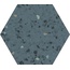 Ecoceramic Inspire EC Blue Hex Керамогранит 20x24 см, Испания, терраццо - фото 1