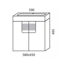 Edelform glass 60 тумба