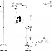 Eglo 96439 Торшер 53,5x21,5x130 см, Австрия - фото 1 - фото 2