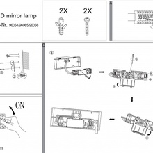Eglo Pandella 1 96066 Подсветка для зеркала 78x78x4 см, Австрия - фото 1 - фото 2