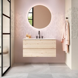 El Molino Soften 44,5x44,5, для ванной, керамика, стиль: современный, цвет: бежевый, Испания, под обои , матовая - фото интерьера 1 - фото 1