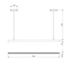 Elektrostandard Slim Magnetic a064805 Потолочный светильник 86,8x2,2x54,5 см, Россия - фото 1 - фото 4