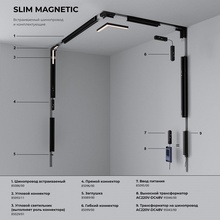 Elektrostandard Slim Magnetic a067377 Встраиваемый светильник 32,6x2,2x4,4 см, Россия - фото 1 - фото 3