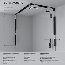 Elektrostandard Slim Magnetic a067376 Встраиваемый светильник 21,9x2,2x4,4 см, Россия - фото 1 - фото 4