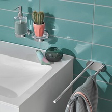 Emco Round Хром Полотенцедержатель 39,9x10,5x5 см, Германия - фото 1 - фото 3