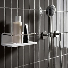 Emco Round 4345 001 00 Белый/Хром Полка 22,5x7,5x10 см, Германия - фото 1 - фото 3