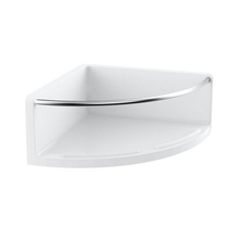 Emco Round 4345 001 01 Белый/Хром Полка 17,5x17,5x10 см, Германия - фото 1 - фото 1