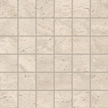 Emil ceramica Dual Travertine ENTE Poro Chiuso Mosaico 5x5 Beige Silktech Мозаика 30x30 см, Италия, под мозаику - фото 1 - фото 1