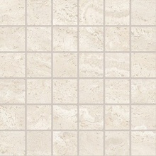 Emil ceramica Dual Travertine ENTH Poro Aperto Mosaico 5x5 White Silktech Мозаика 30x30 см, Италия, под мозаику - фото 1 - фото 1