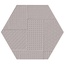 Emil ceramica Sixty EKN3 Esagona Timbro Cenere Silktech Керамогранит 18,2x21 см, Италия, под камень  - фото 1