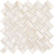 Emil ceramica Tele Di Marmo Crystal ENQS Intrecci Vitrum White Lappato Мозаика 30x30 см, Италия, под мозаику - фото 1 - фото 1