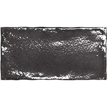 Equipe Altea 27615 Black Настенная плитка 7,5x15 см, для ванной, стиль: прованс, цвет: черный, Испания, под кирпич  - фото 1 - фото 1