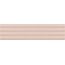 Equipe Costa Nova 28531 Onda Pink Matt Настенная плитка 5x20 см, Испания, под камень  - фото 1