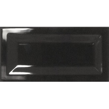 Equipe Evolution 22001 Inmetro Black Gloss Настенная плитка 7,5x15 см, Испания, ничего - фото 1 - фото 1