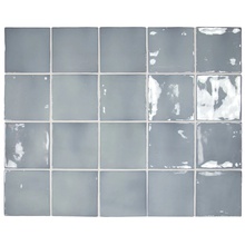 Equipe Manacor 26911 Blue Moon Настенная плитка 10x10 см, для ванной, стиль: винтаж, цвет: голубой, Испания, под камень  - фото 1 - фото 1