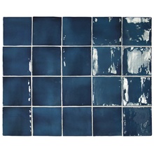 Equipe Manacor 26920 Ocean Blue Настенная плитка 10x10 см, для ванной, стиль: винтаж, цвет: синий, Испания, под камень  - фото 1 - фото 1