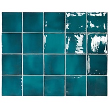 Equipe Manacor 26915 Glacier Настенная плитка 10x10 см, для ванной, стиль: винтаж, цвет: голубой, Испания, под камень  - фото 1 - фото 1