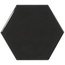Equipe Scale 21915 Hexagon Black Настенная плитка 10,7x12,4 см, Испания, под камень  - фото 1