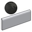 Equipe Village 25698 Bullnose Black Плинтус 6,5x20 см, Испания, под камень  - фото 1