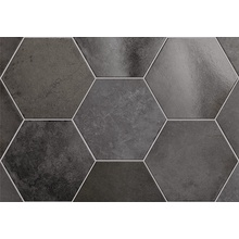 Equipe Heritage 24954 Carbon Керамогранит 17,5x20 см, для ванной, стиль: модерн, цвет: серый, Испания, под камень  - фото 1 - фото 1
