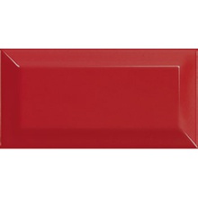 Equipe Metro 14059 Rosso Настенная плитка 7,5x15 см, для ванной, стиль: современный, цвет: красный, Испания, под камень  - фото 1 - фото 1