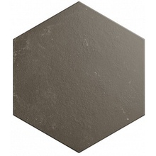 Equipe Terra 25411 Hexagon Slate Керамогранит 29,2x25,4 см, для ванной, стиль: лофт, цвет: черный, Испания, под камень  - фото 1 - фото 1