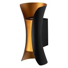 Эра Wl42 Bk+Gd Б0054420 Уличный светильник 7x15 см, Россия - фото 1 - фото 1