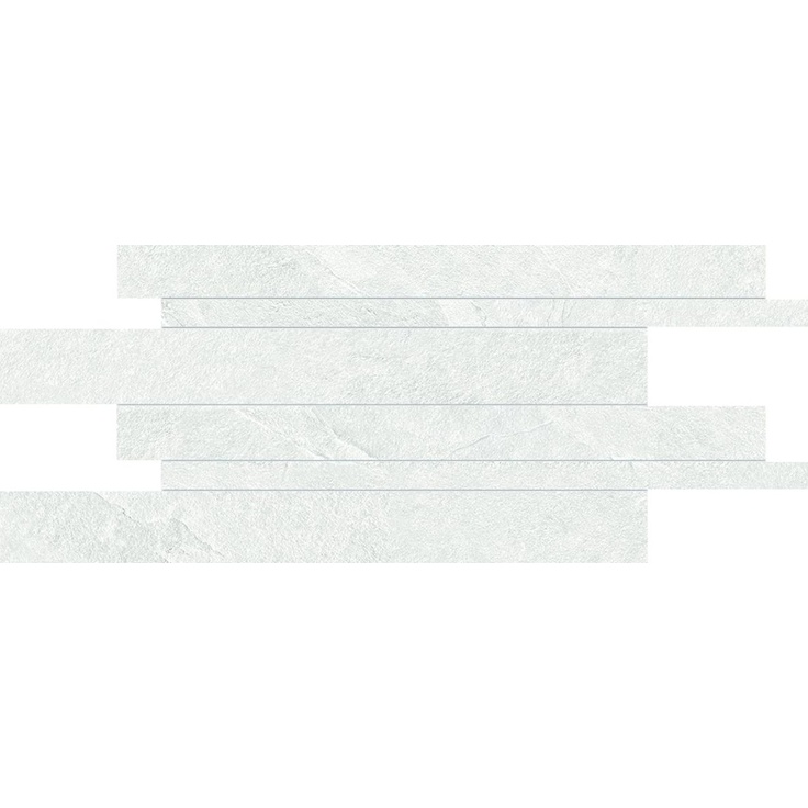 Ergon Cornerstone EKKL Listelli Sfalsati Slate White 6.5mm Мозаика 30x60 см, Италия, под мозаику - фото 1