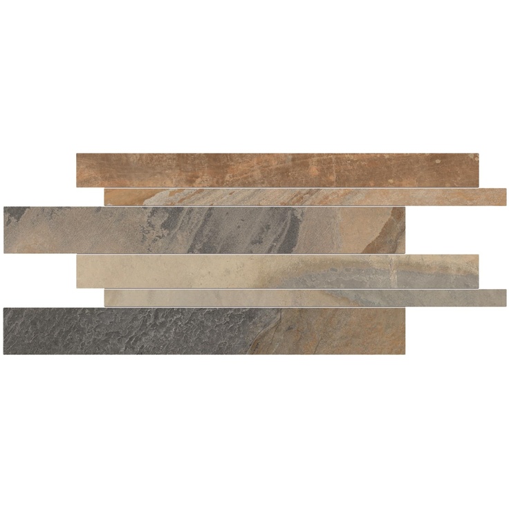 Ergon Cornerstone E2S5 Listelli Sfalsati Slate Multicolor Мозаика 30x60 см, Италия, под мозаику - фото 1 Ergon Cornerstone E2S5 Listelli Sfalsati Slate Multicolor Мозаика 30x60 см, Италия, под мозаику - фото 1