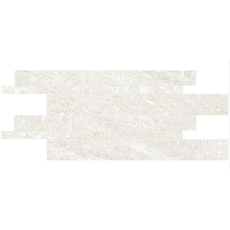 Ergon Oros Stone EL1Q Listelli Sfalsati White Мозаика 30x60 см, Италия, под мозаику - фото 1