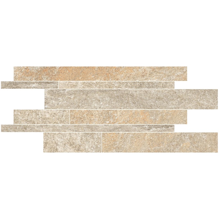 Ergon Oros Stone EL1R Listelli Sfalsati Sand Мозаика 30x60 см, Италия, под мозаику - фото 1
