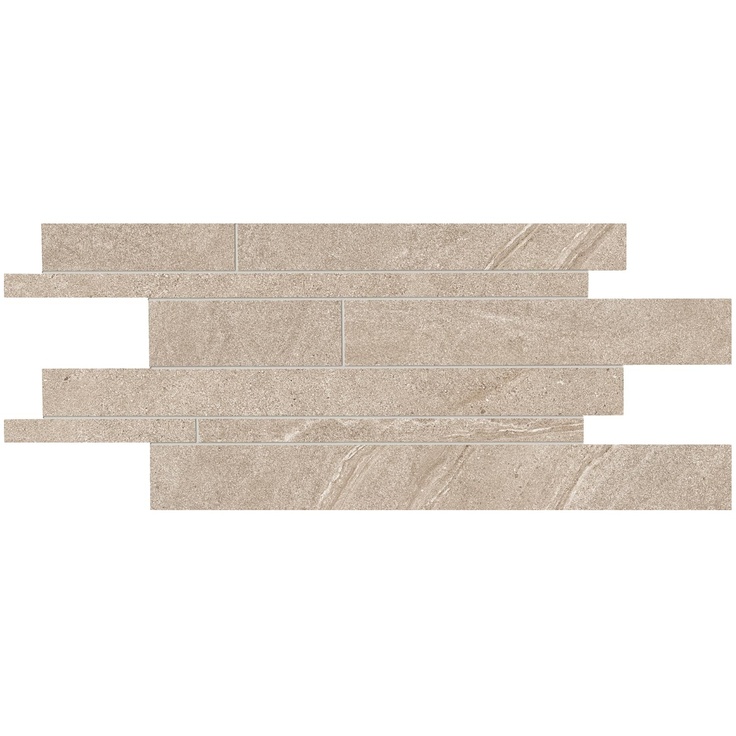 Ergon Stone Project E39R Listelli Sfalsati Controfalda Mix Nat Lap Sand Мозаика 30x60 см, Италия, под мозаику - фото 1