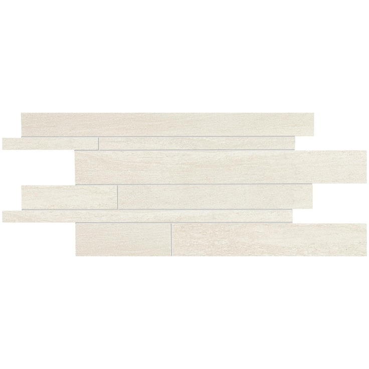 Ergon Stone Project E1EW Listelli Sfalsati Controfalda Mix Nat Lap White Мозаика 30x60 см, Италия, под мозаику - фото 1