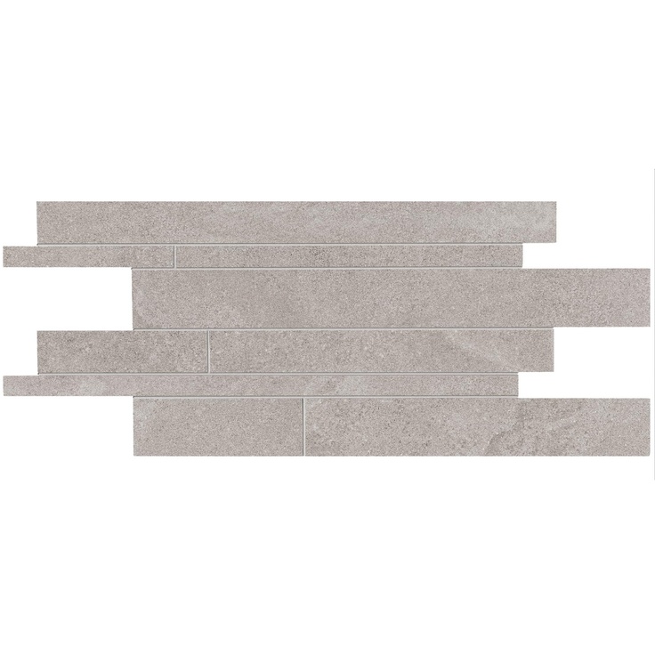 Ergon Stone Project E1EY Listelli Sfalsati Controfalda Mix Nat Lap Grey Мозаика 30x60 см, Италия, под мозаику - фото 1