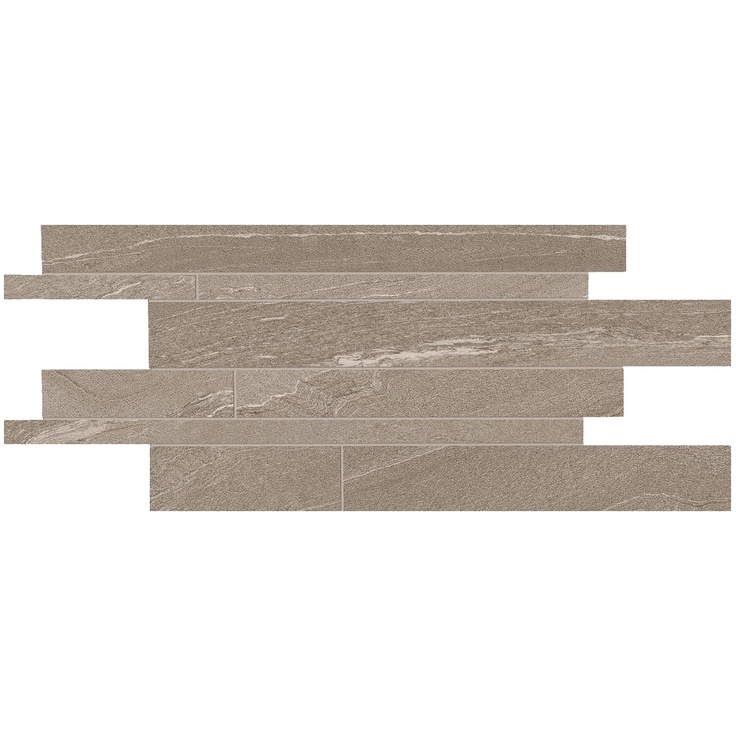 Ergon Stone Talk EDQR Listelli Sfalsati Martellata Taupe Naturale Мозаика 30x60 см, Италия, под мозаику - фото 1