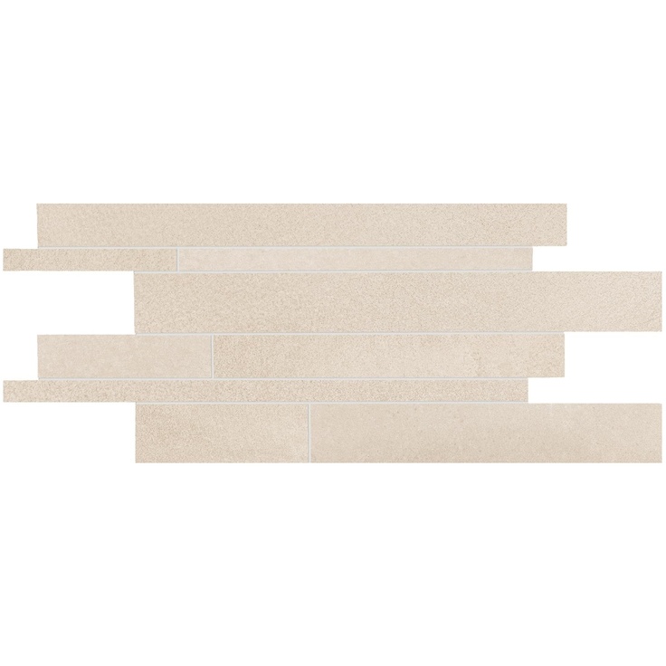 Ergon Tr3Nd EAUQ Listelli Sfalsati Concrete Ivory Мозаика 30x60 см, Италия, под мозаику - фото 1