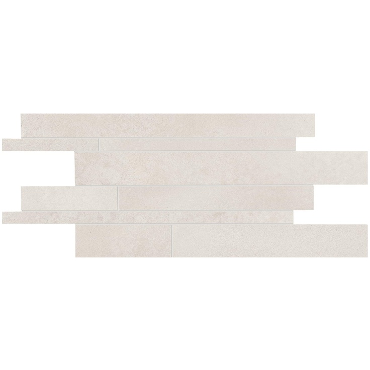 Ergon Tr3Nd EAUP Listelli Sfalsati Concrete White Мозаика 30x60 см, Италия, под мозаику - фото 1