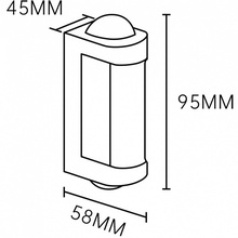 Escada 30006Led 30006W/01LED Уличный светильник 4,5x9,5 см, Великобритания - фото 1 - фото 4
