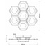 Escada Hexagon 10204/7LED Люстра потолочная 60x60x12,5 см, Великобритания - фото 7